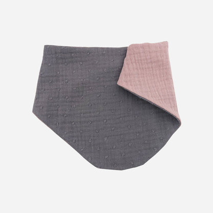 Purple Bubble Pink Dribble Bib