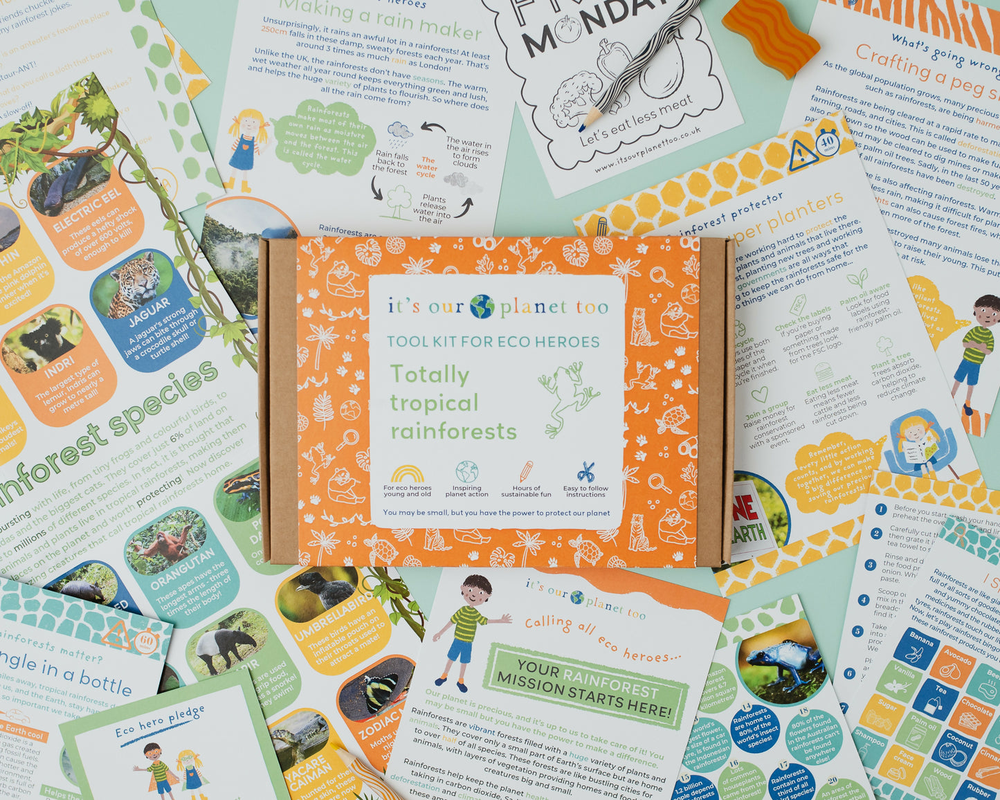 TOTALLY TROPICAL RAINFORESTS - Children’s eco activity kit (Age 5+) — Montessori wooden toy UK | KIDDYKIND