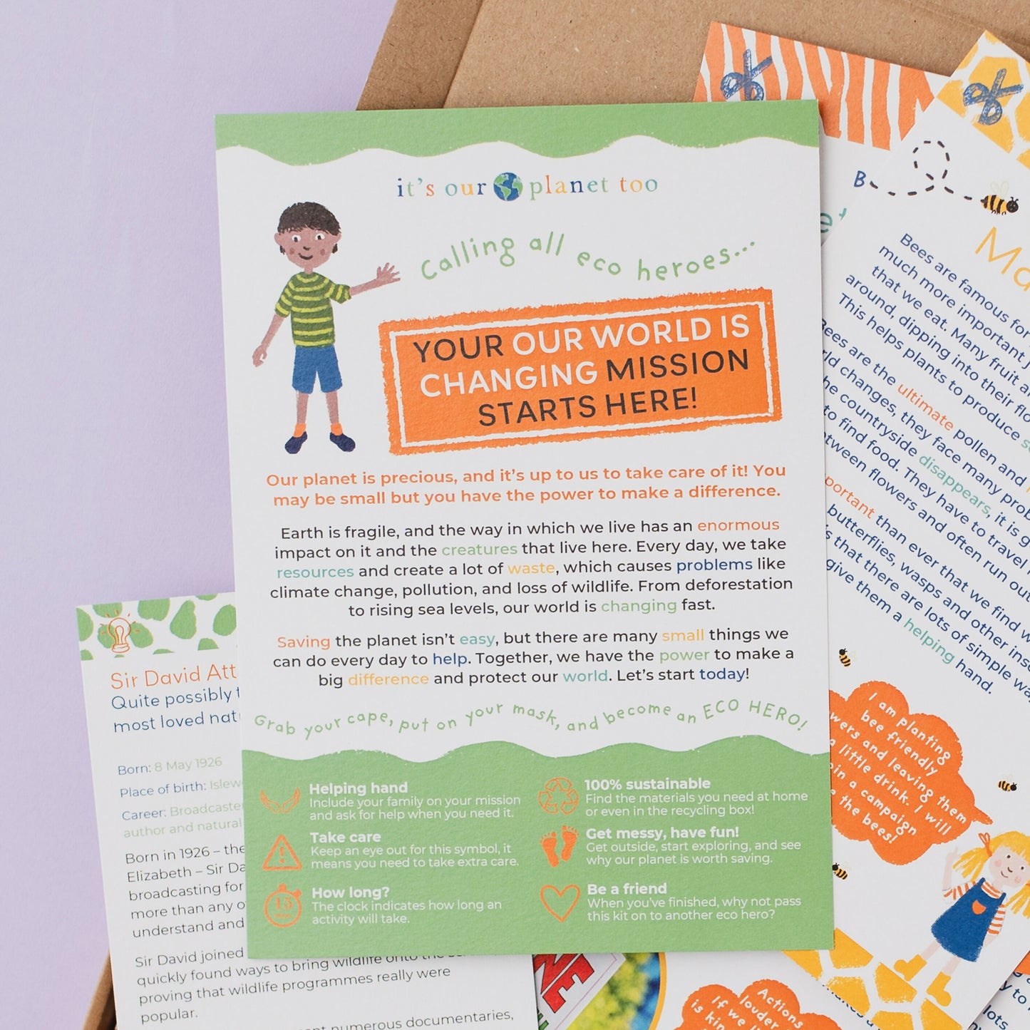 OUR WORLD IS CHANGING - Children’s eco activity kit (Age 5+) — Montessori wooden toy UK | KIDDYKIND