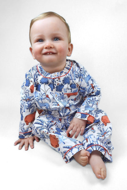 rani's whimsical - woods organic cotton baby pyjama set - Kutti Lulu
