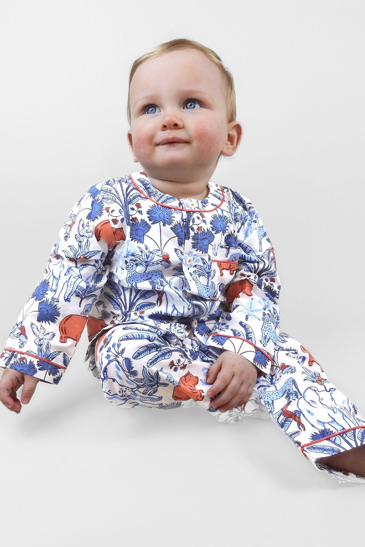 rani's whimsical - woods organic cotton baby pyjama set - Kutti Lulu