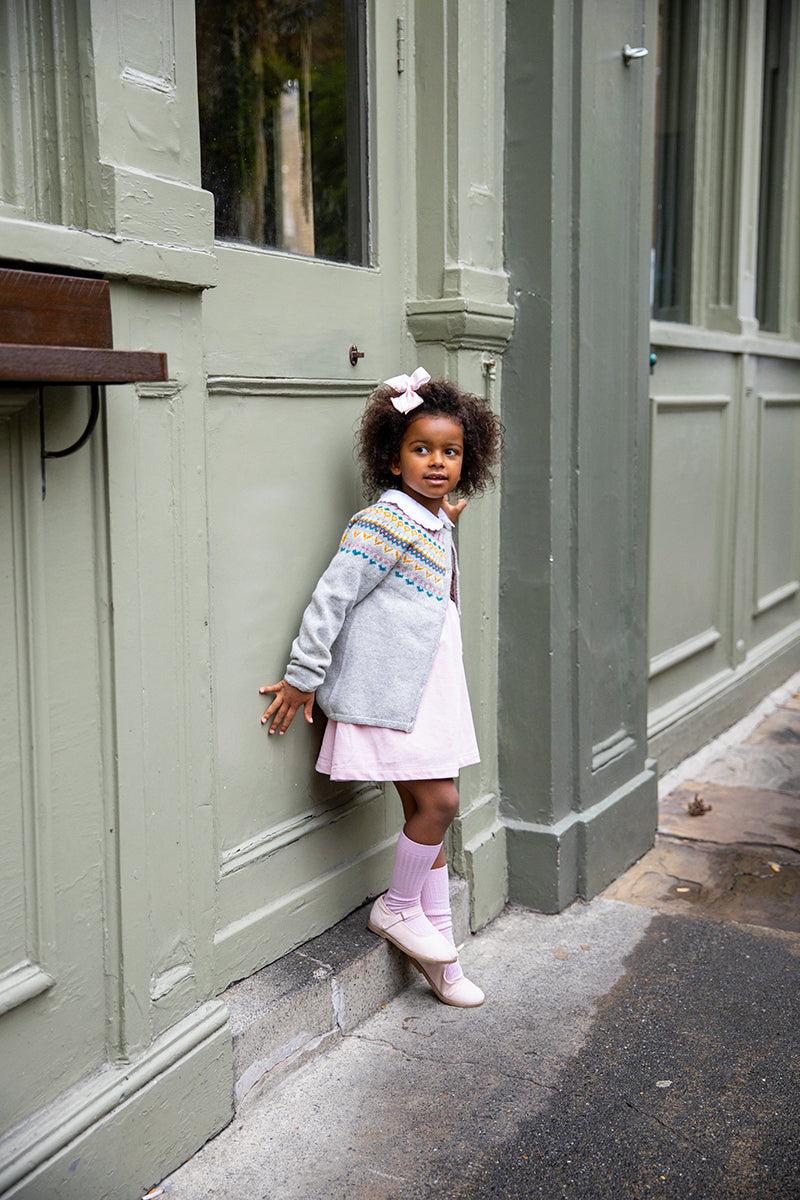 Ribbed Knee High Socks - Dusty Pink