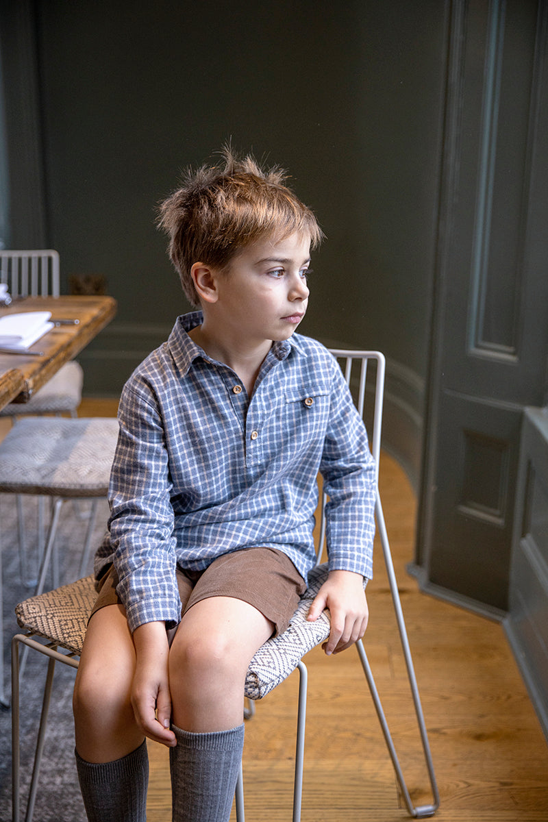 Ribbed Knee High Socks - Grey