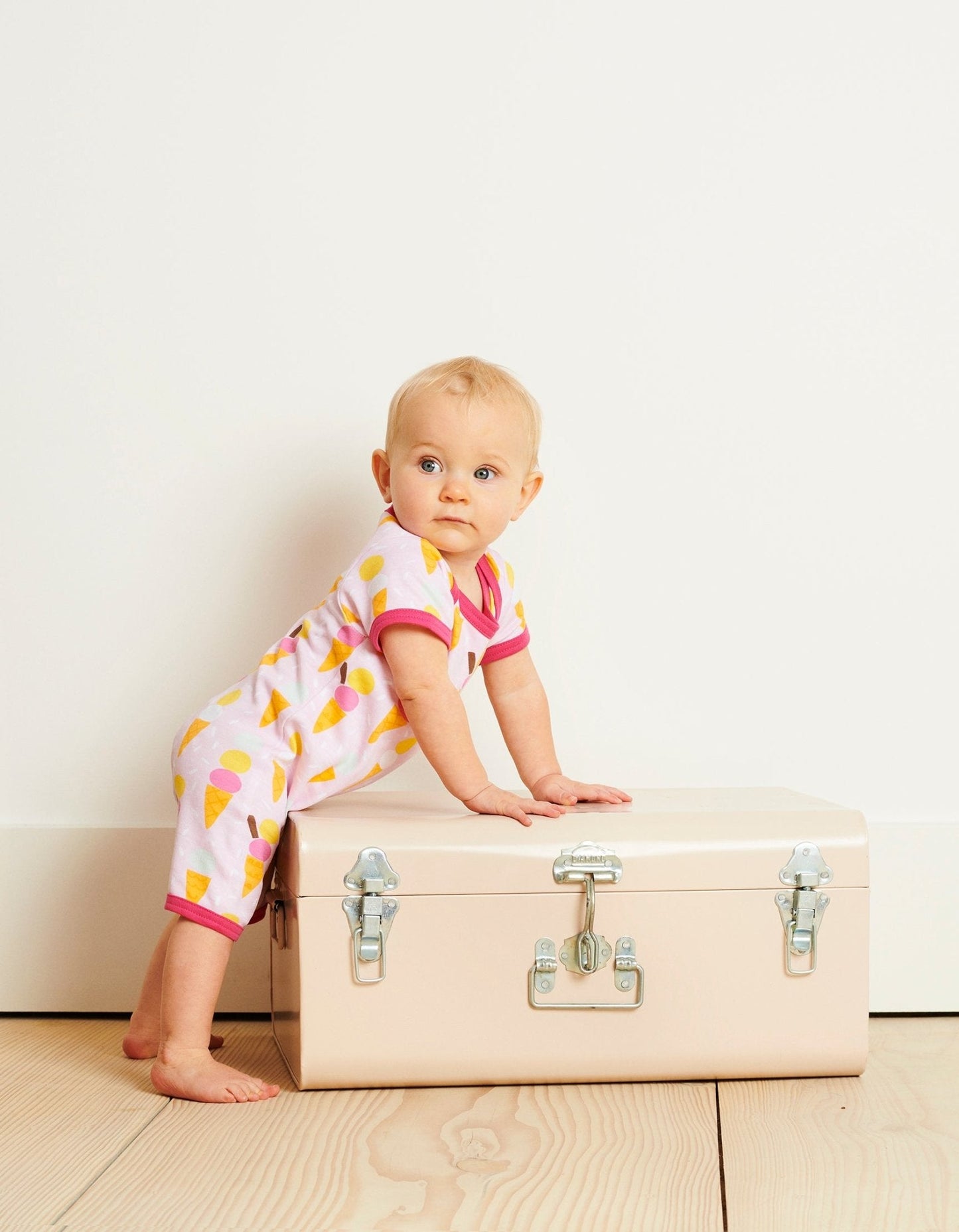Organic Ice Cream Print Romper - Toby Tiger