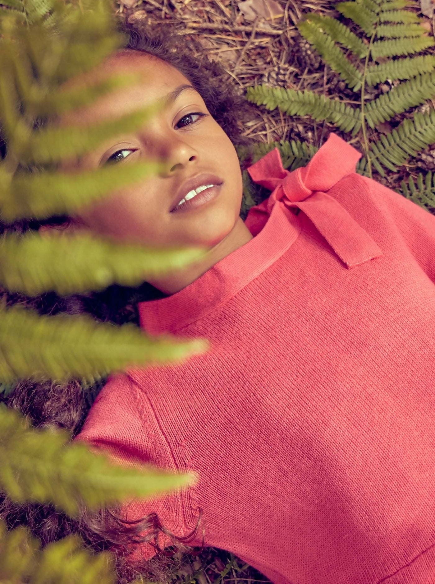 Ribbon Neck Dress - Cashmere & Organic Cotton