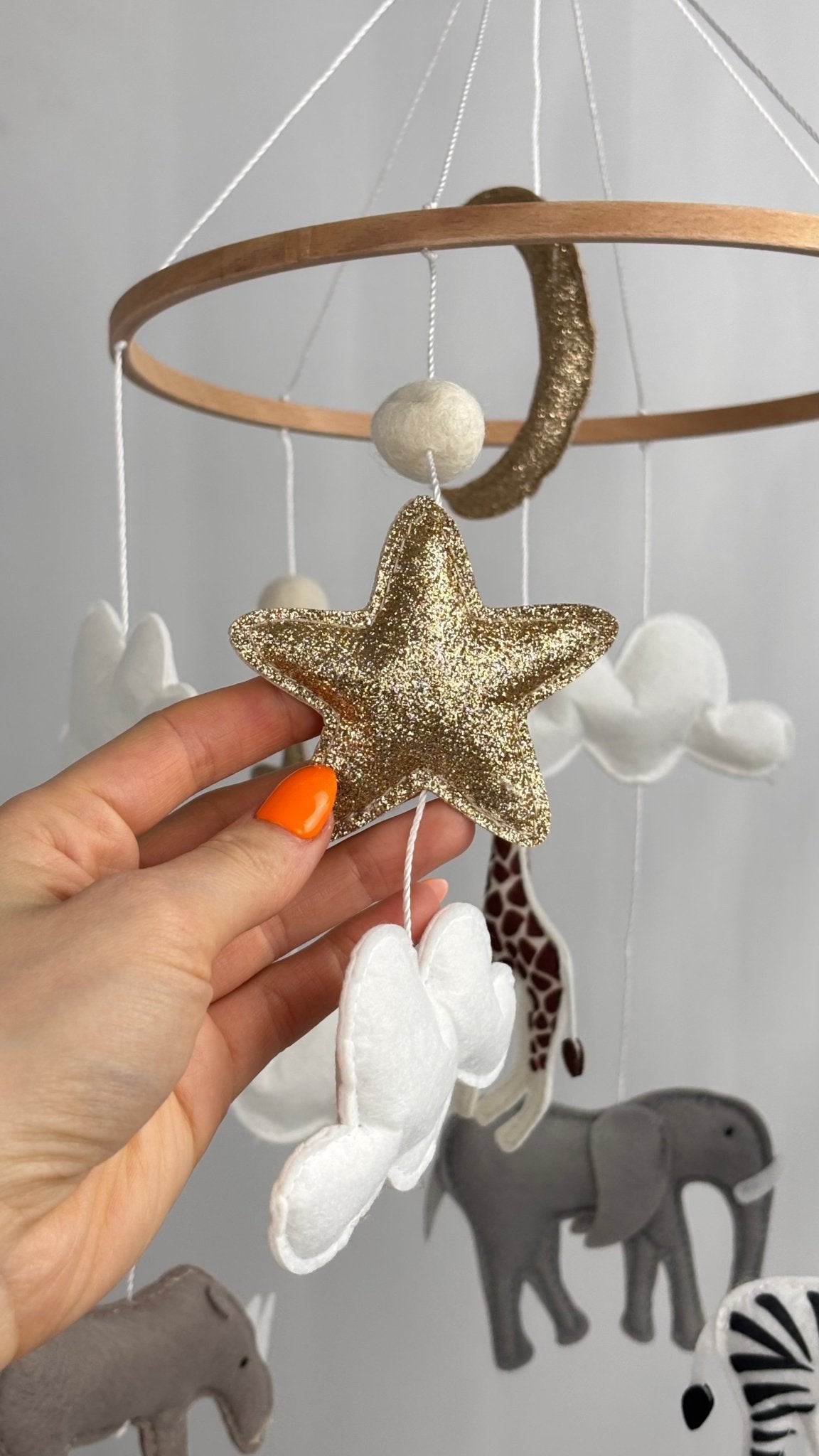 Safari Dreams Felt Cot Mobile