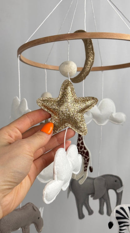 Safari Dreams Felt Cot Mobile