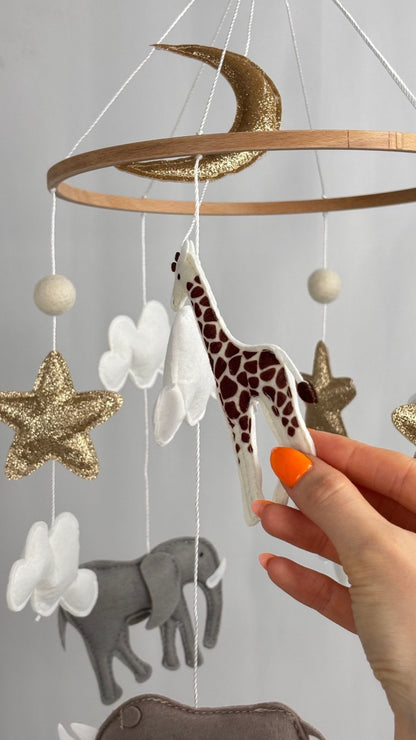 Safari Dreams Felt Cot Mobile