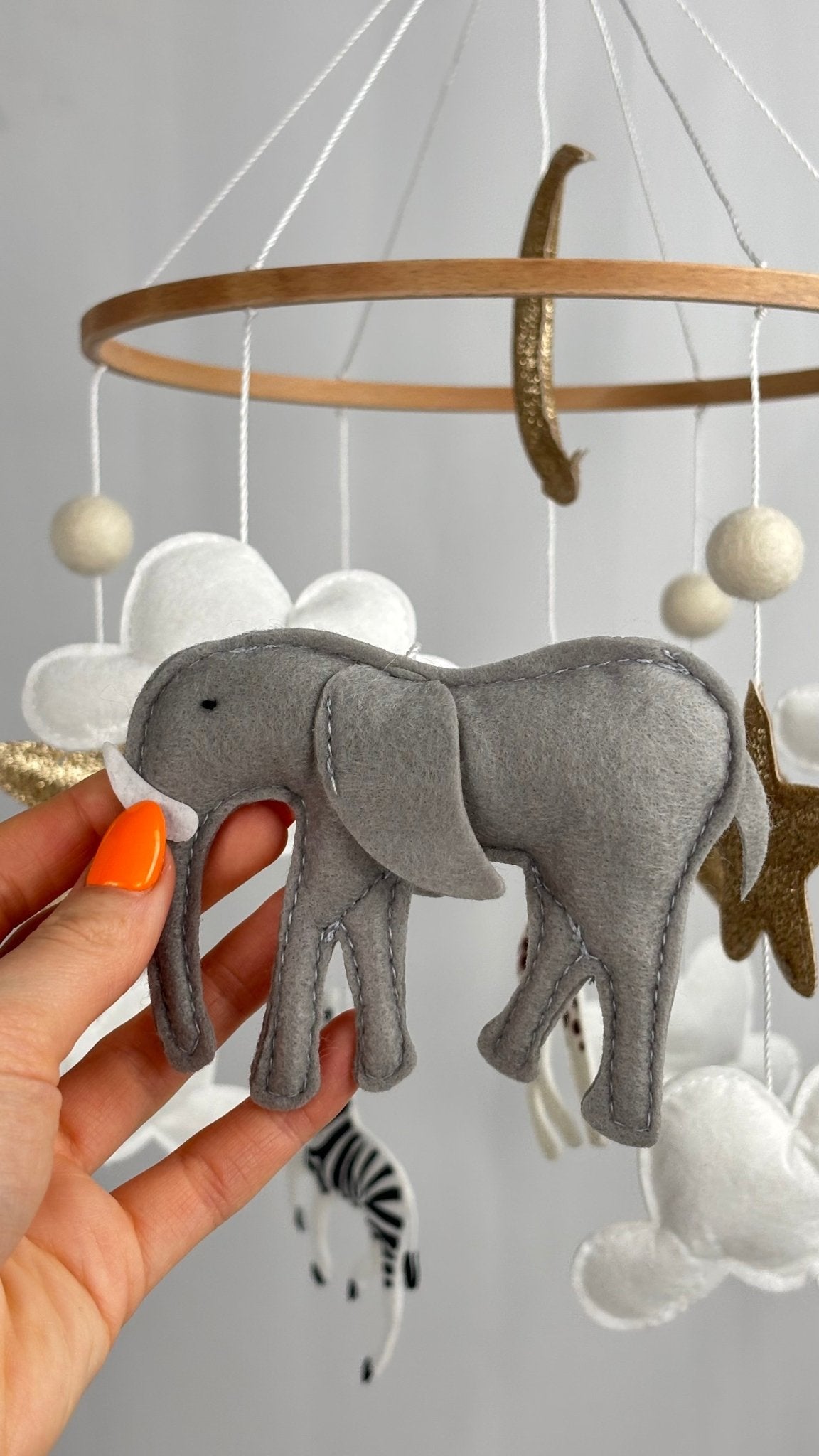 Safari Dreams Felt Cot Mobile