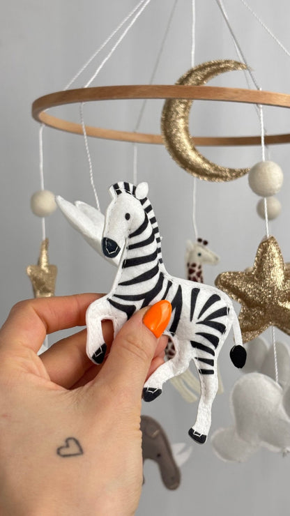 Safari Dreams Felt Cot Mobile