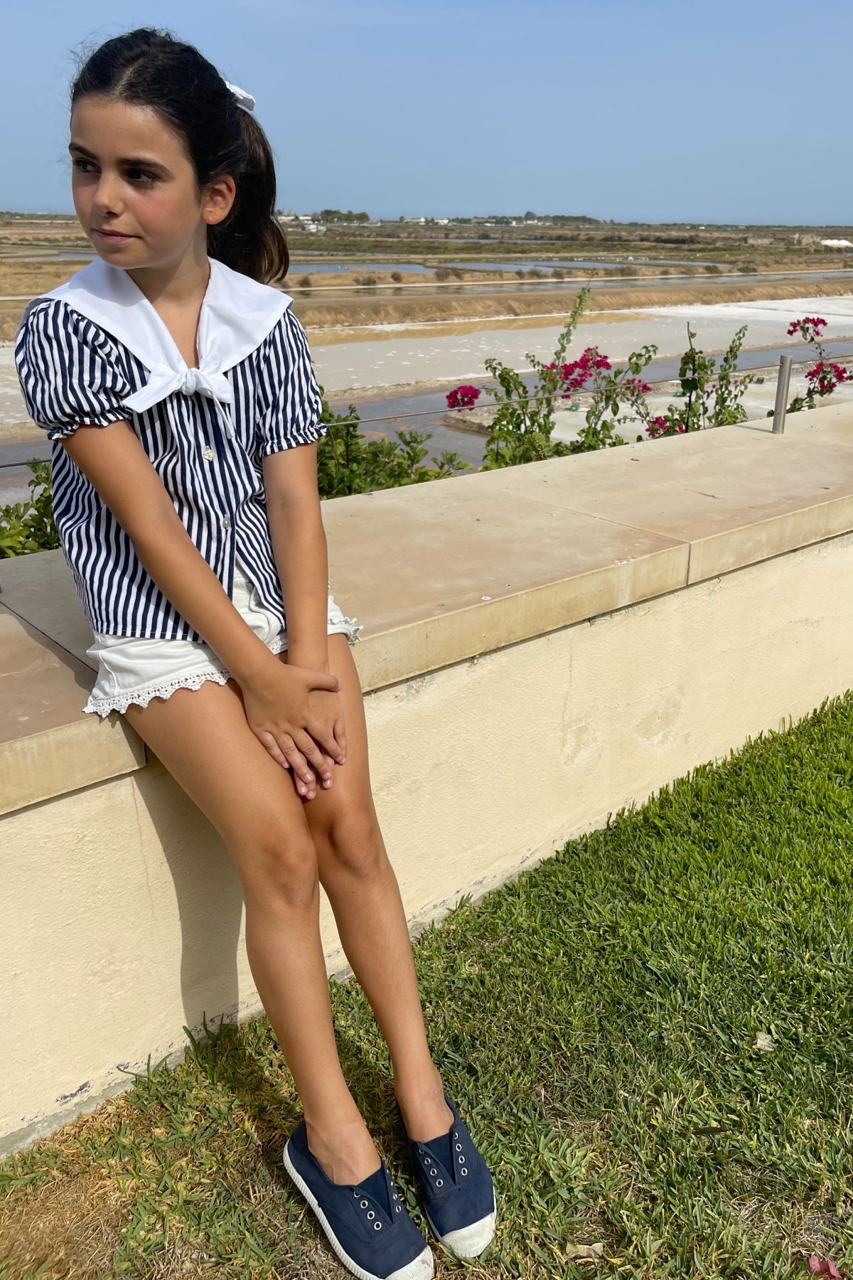 Sailor Girl Shirt - Navy