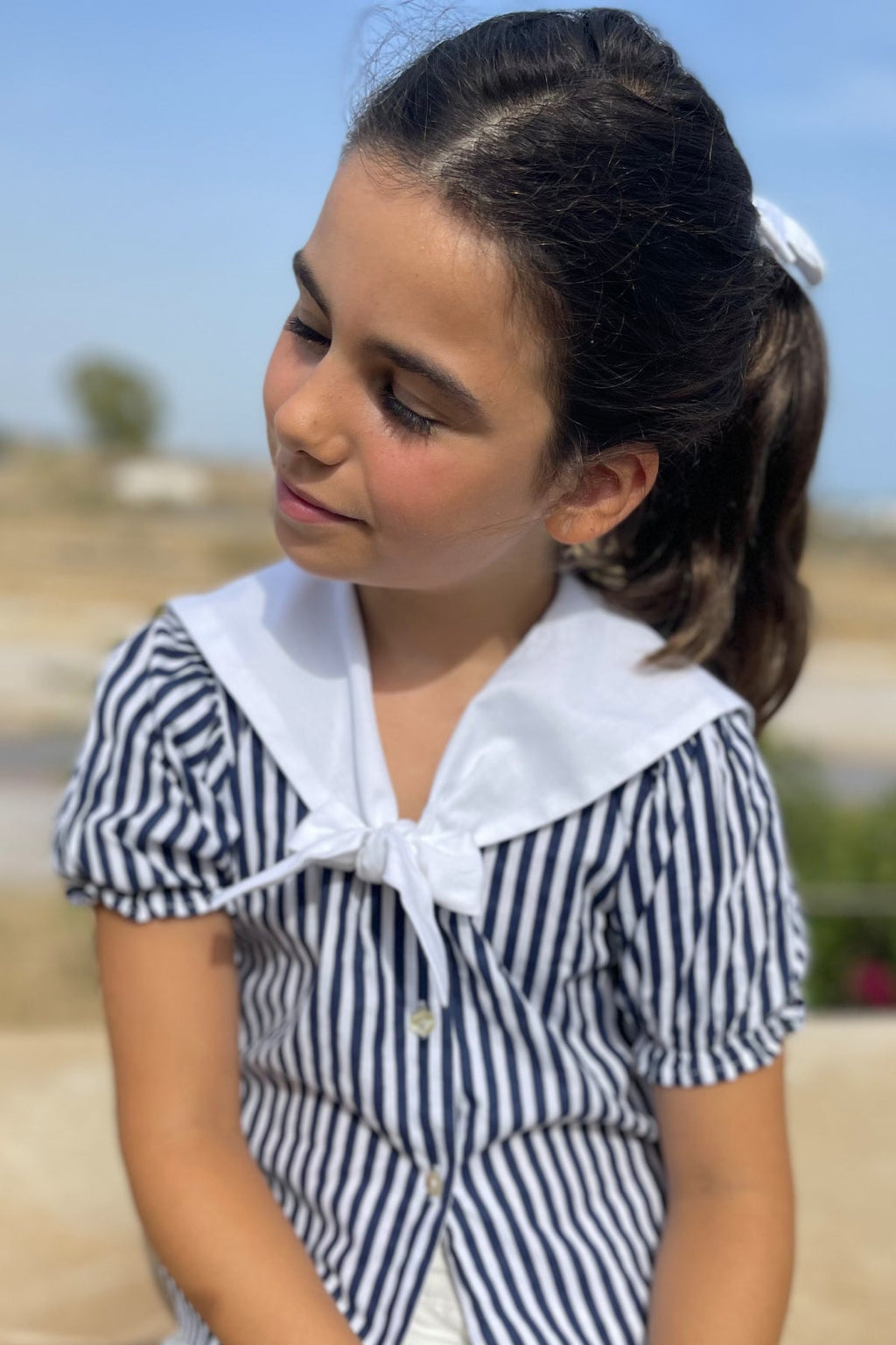 Sailor Girl Shirt - Navy