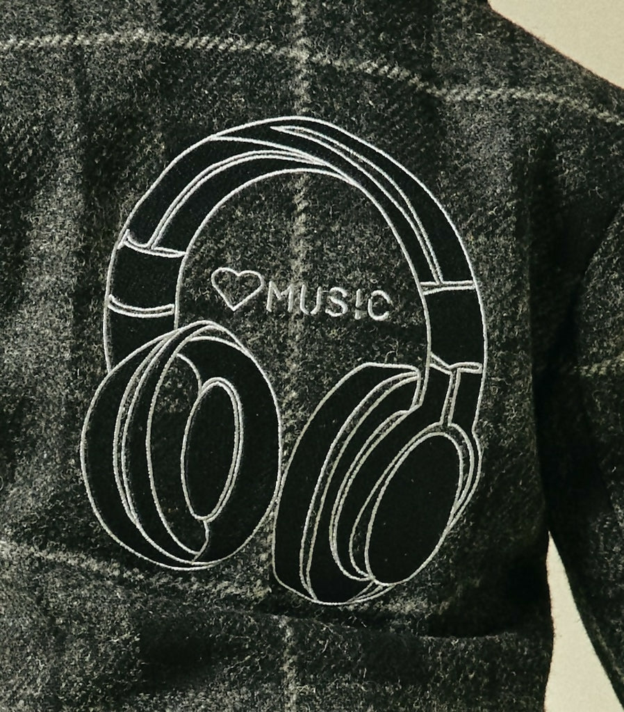 Music Maestro Tweed Blazer in Black four