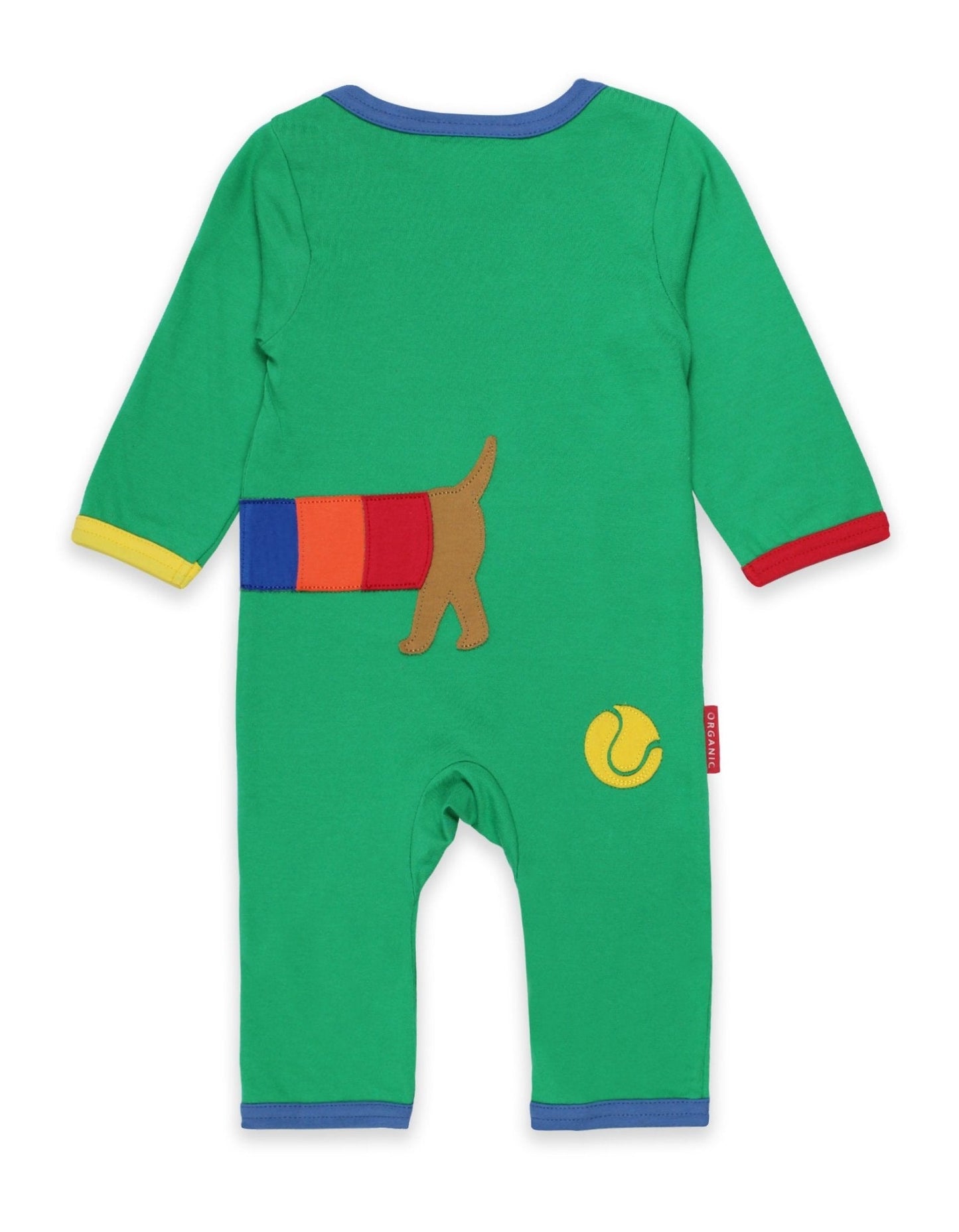 Organic Multi Sausage Dog Applique Sleepsuit - Toby Tiger