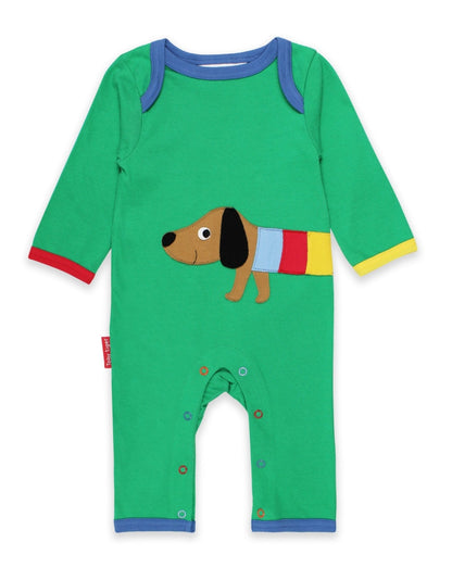 Organic Multi Sausage Dog Applique Sleepsuit - Toby Tiger