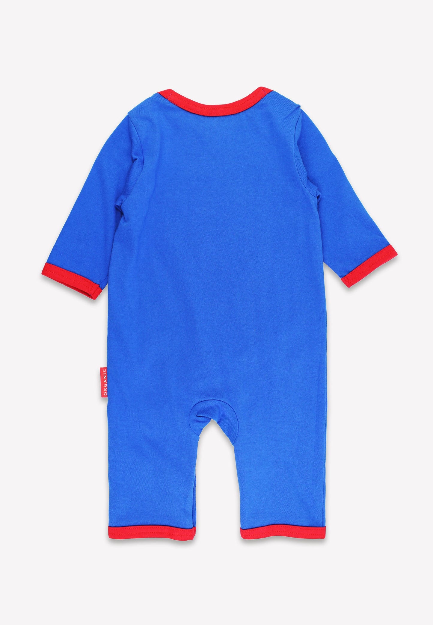 Organic baby bedding: Organic Seagull Harbour Applique Blue Sleepsuit | KIDDYKIND
