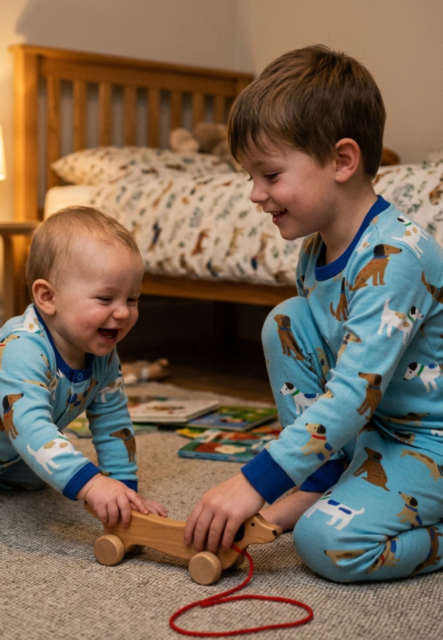 Organic Dog Print Sleepsuit