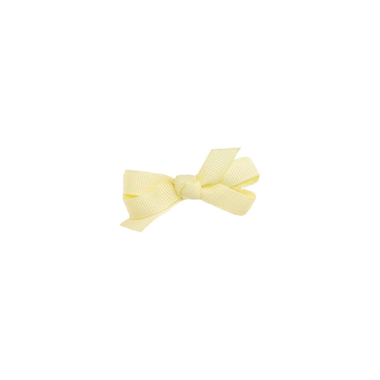 Small Bow Clip - Pale Yellow