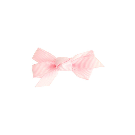 Small Bow Clip - Baby Pink