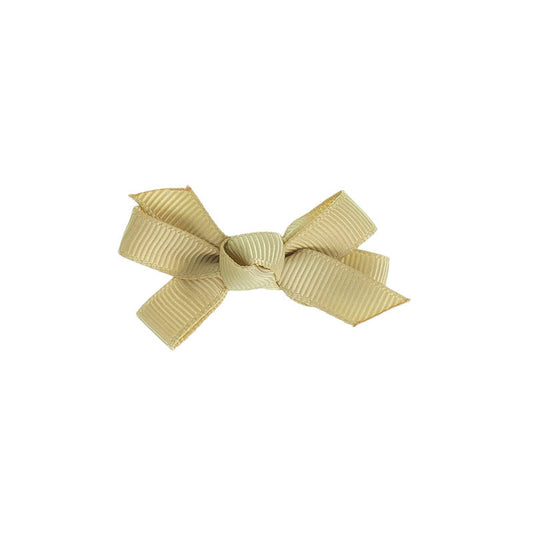 Small Bow Clip - Beige