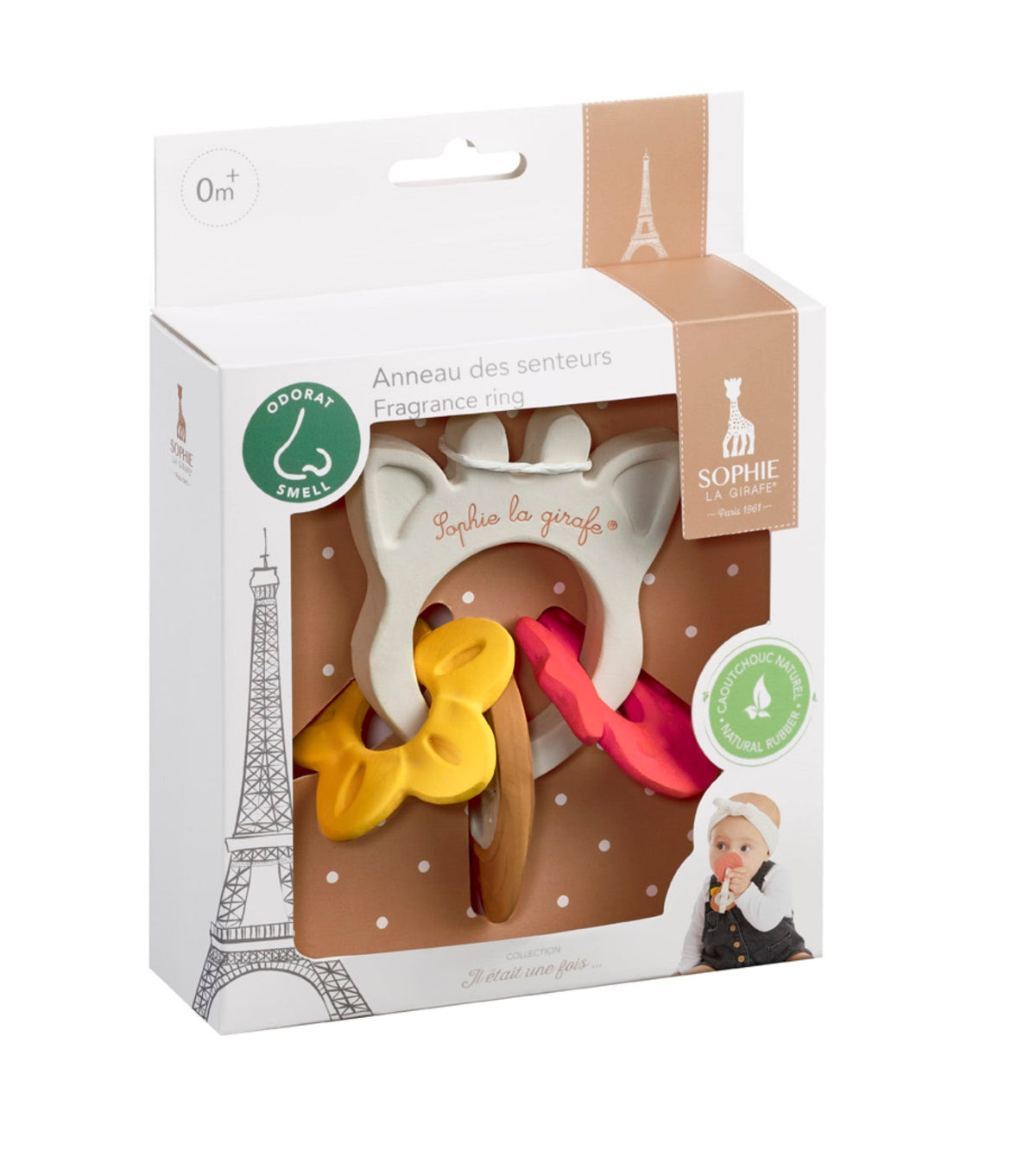 Sophie la girafe 5 Senses scented sense of smell ring, view 3