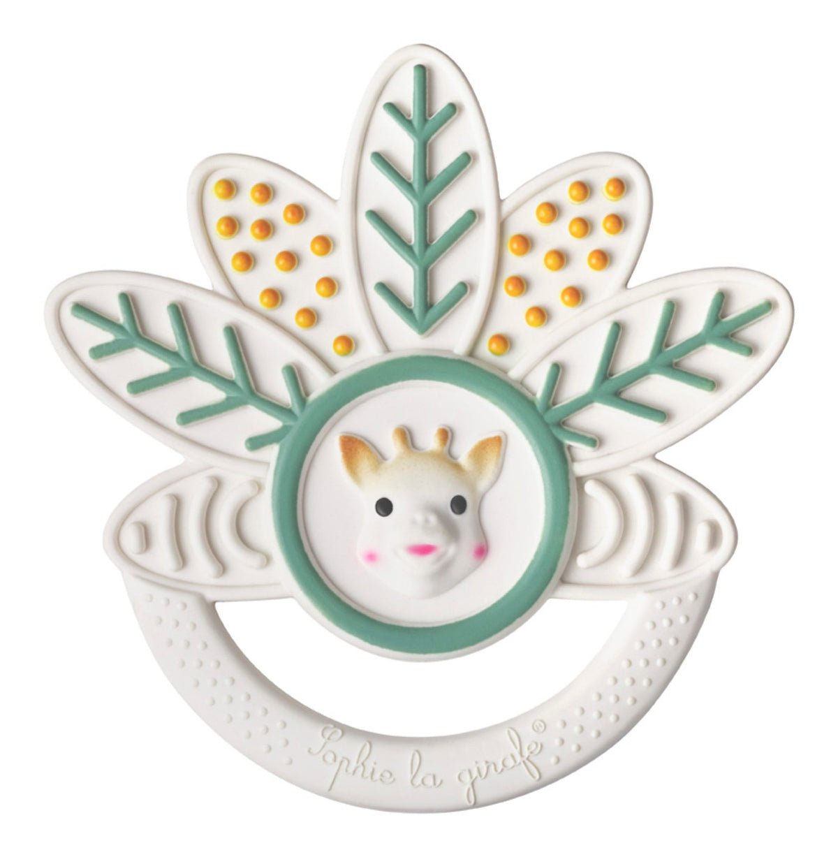 Sophie la girafe 5 Senses taste teething ring in natural rubber, view 2