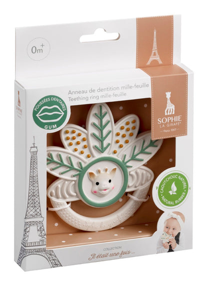 Sophie la girafe 5 Senses taste teething ring in natural rubber, view 3