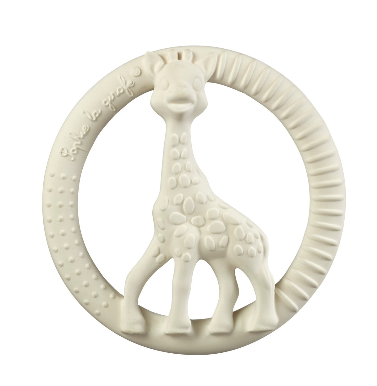 Sophie la girafe natural rubber circle teether, view 2