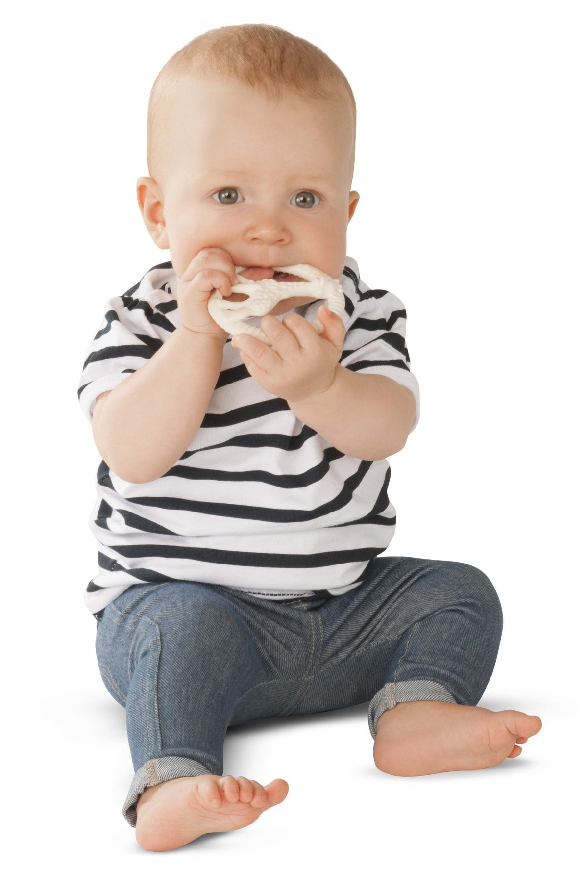 Sophie la girafe natural rubber circle teether, view 5