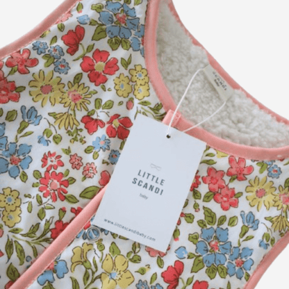 Luxury ethical baby: Kids Stylish Vest - Spring Floral | KIDDYKIND UK