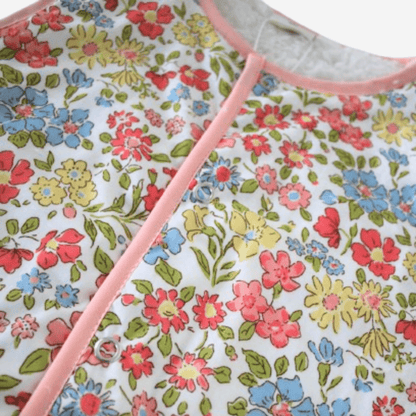 Luxury ethical baby: Kids Stylish Vest - Spring Floral | KIDDYKIND UK