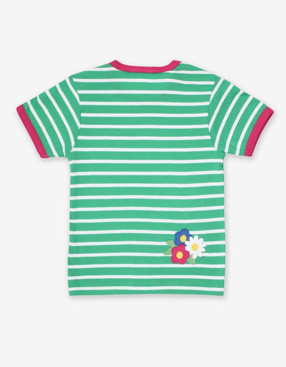 Organic Pig Applique Short-Sleeved T-Shirt