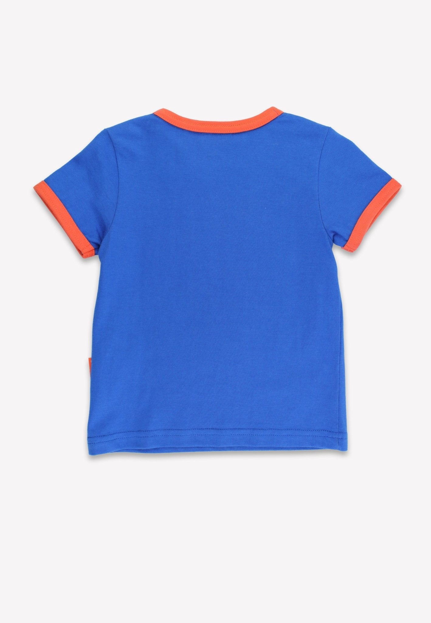 Organic Lion Head Applique Short - Sleeved T-Shirt - Toby Tiger