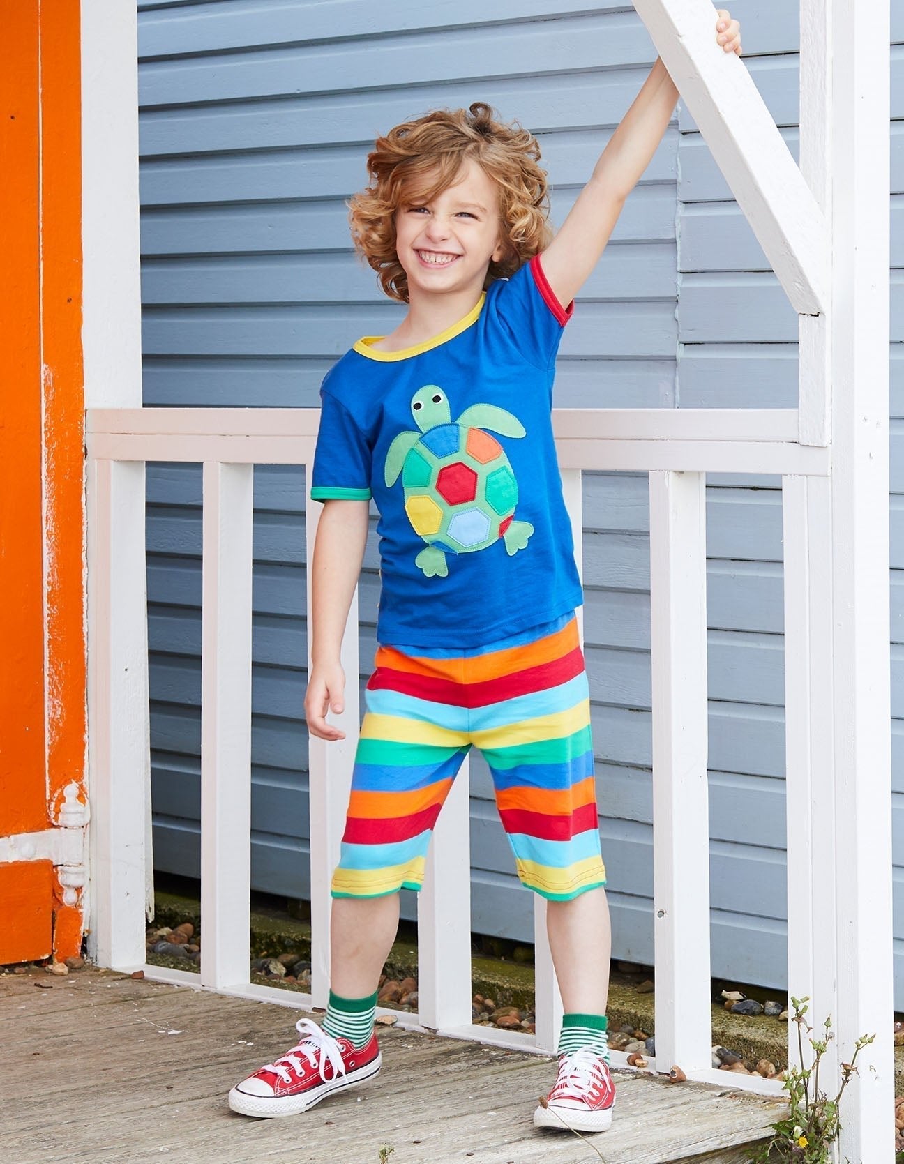 Organic Turtle Applique T-Shirt - Toby Tiger UK Retail