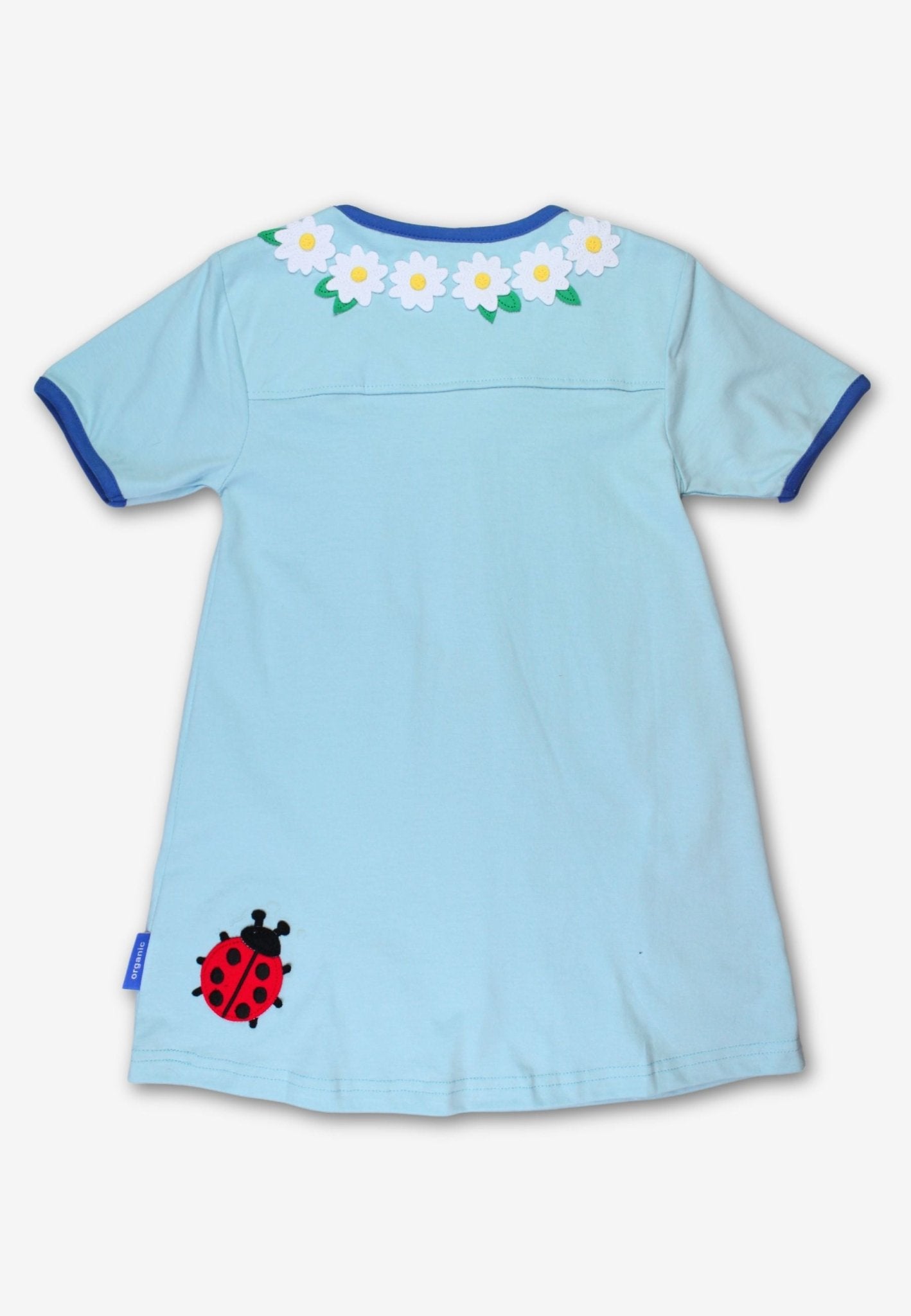 Organic English Garden Applique T-Shirt Dress - Toby Tiger