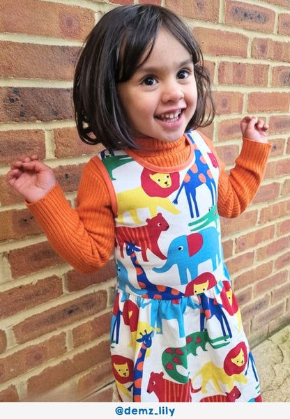 Organic Safari Print Summer Dress