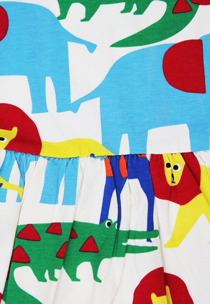 Organic Safari Print Summer Dress - Toby Tiger