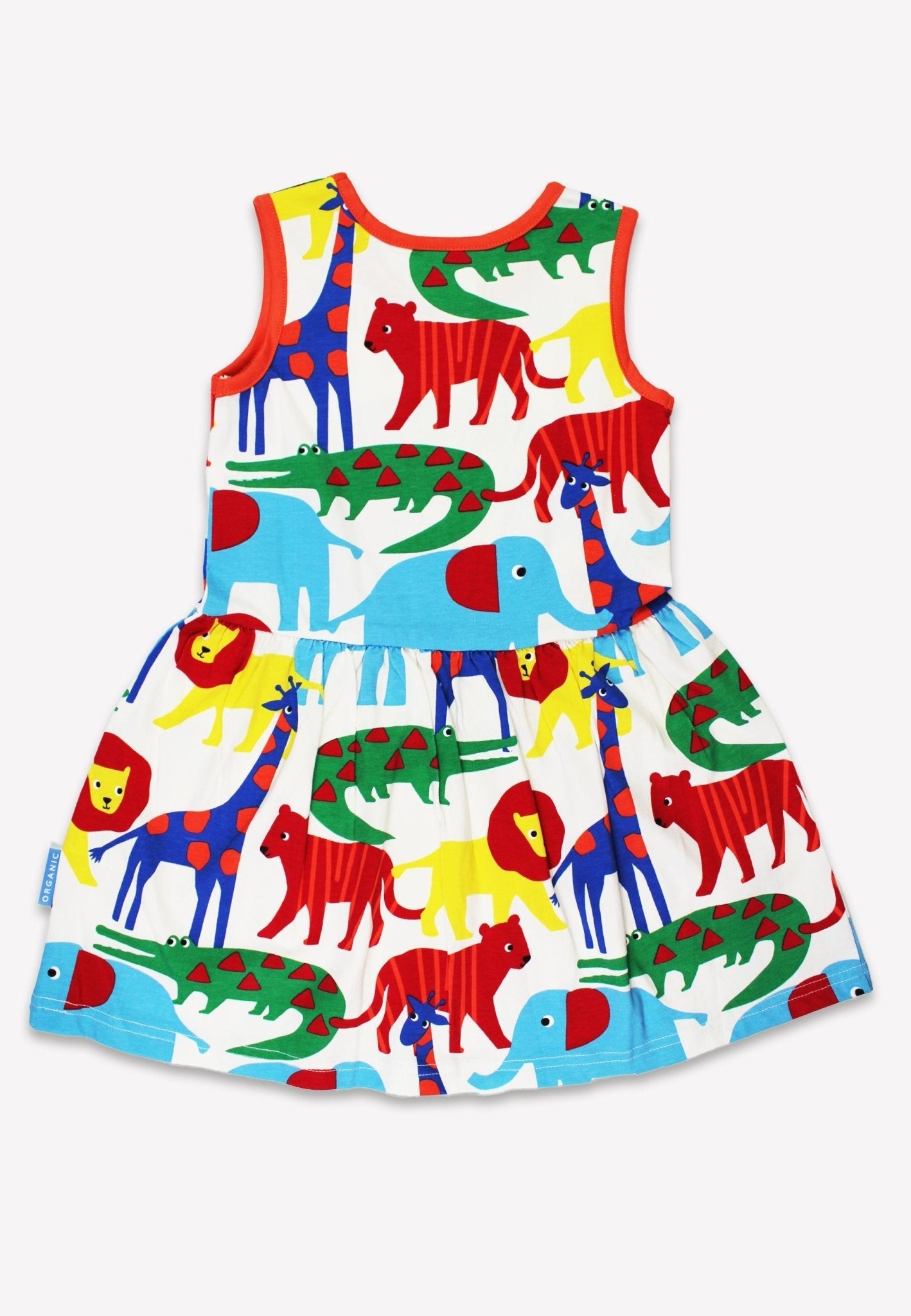 Organic Safari Print Summer Dress - Toby Tiger
