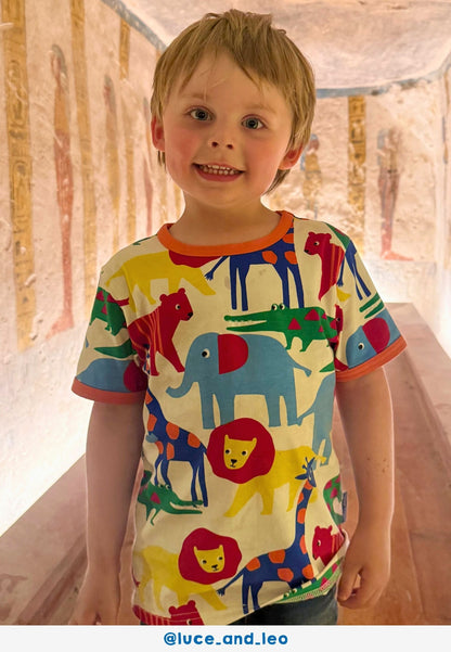 Organic Jungle Print Short-Sleeved T-Shirt