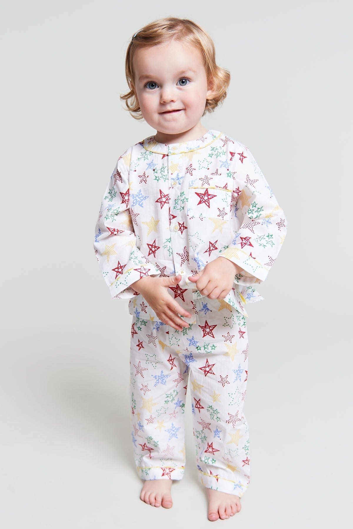 stars shining - organic cotton baby pyjama set - Kutti Lulu