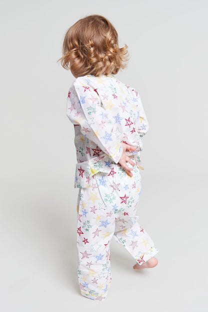 stars shining - organic cotton baby pyjama set - Kutti Lulu