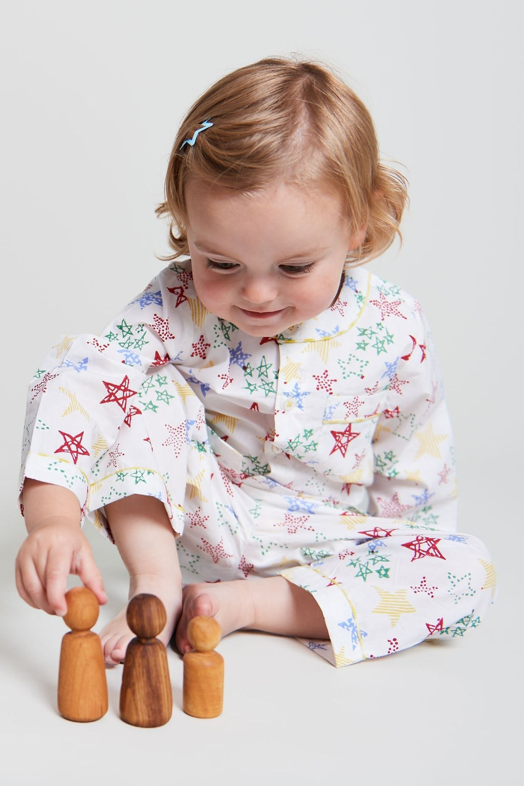 stars shining - organic cotton baby pyjama set - Kutti Lulu