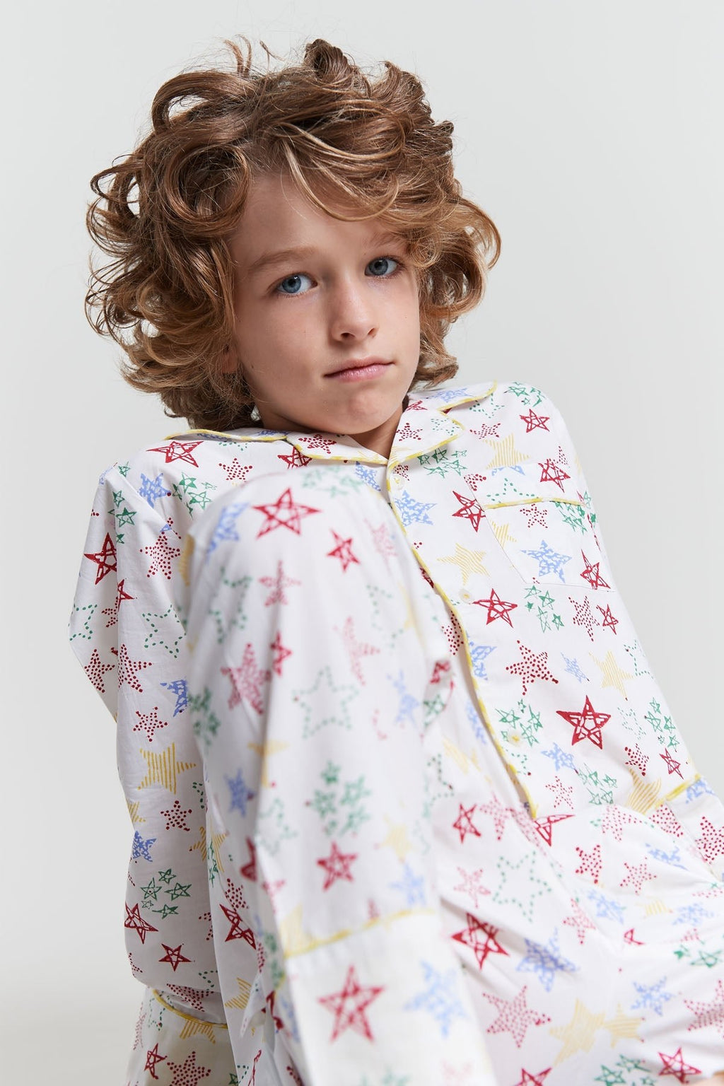 stars shining - organic cotton kids pyjama set - Kutti Lulu