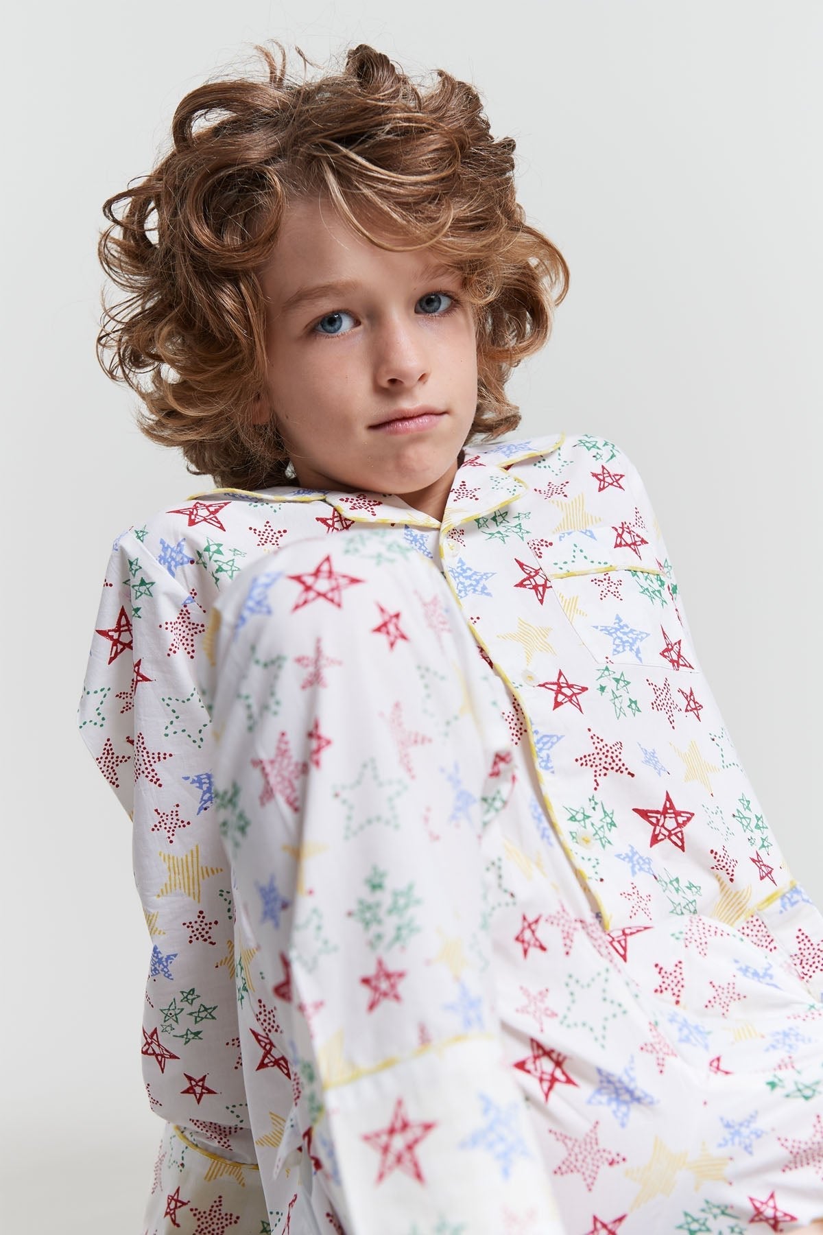 stars shining - organic cotton kids pyjama set - Kutti Lulu
