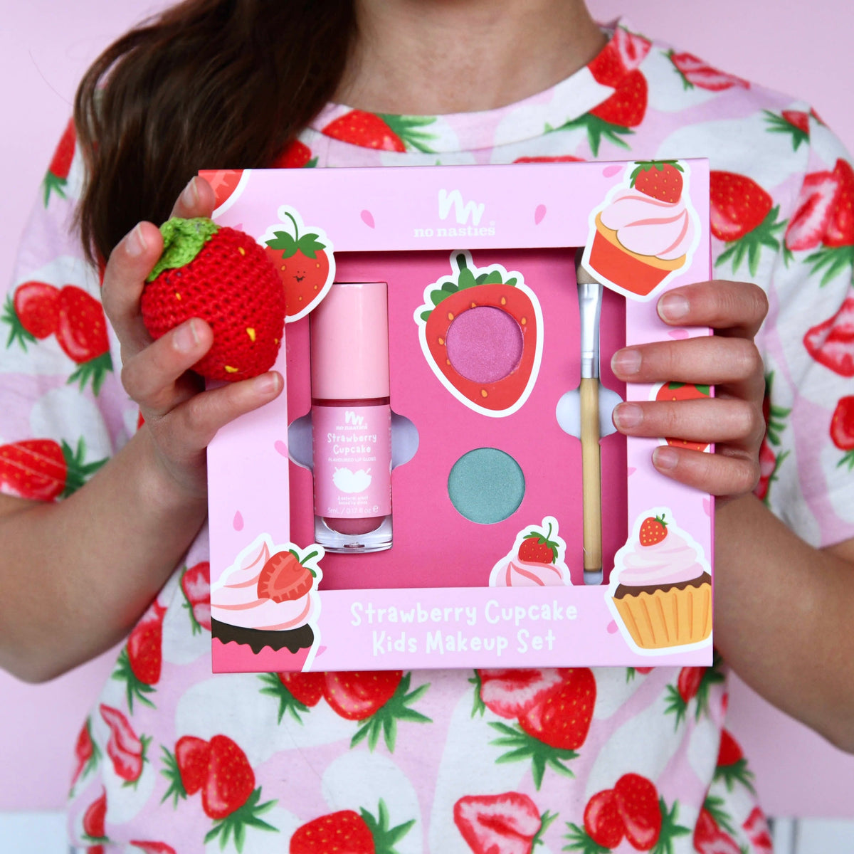 Strawberry Cupcake Mini Play Makeup Gift Set