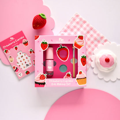 Strawberry Cupcake Mini Play Makeup Gift Set