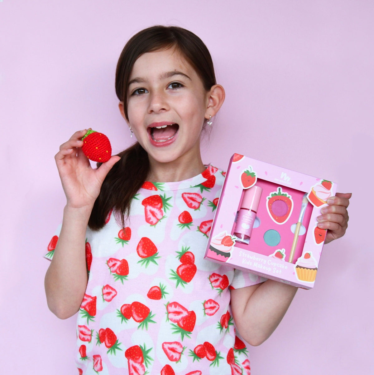 Strawberry Cupcake Mini Play Makeup Gift Set