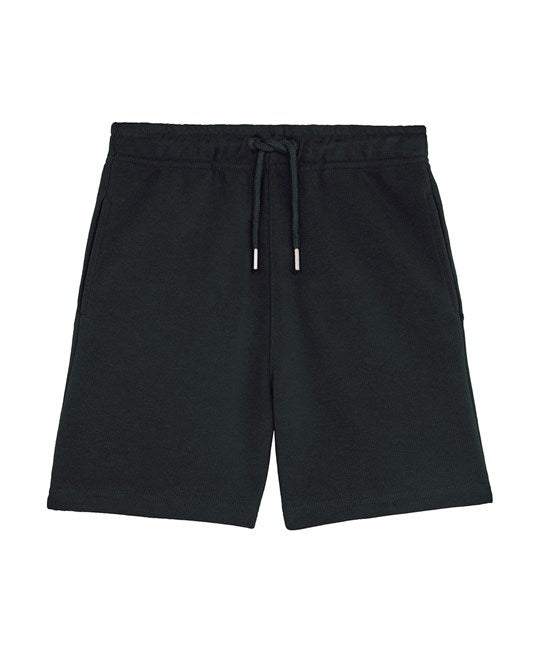 Earth Wardrobe kids organic cotton jogger shorts in Black
