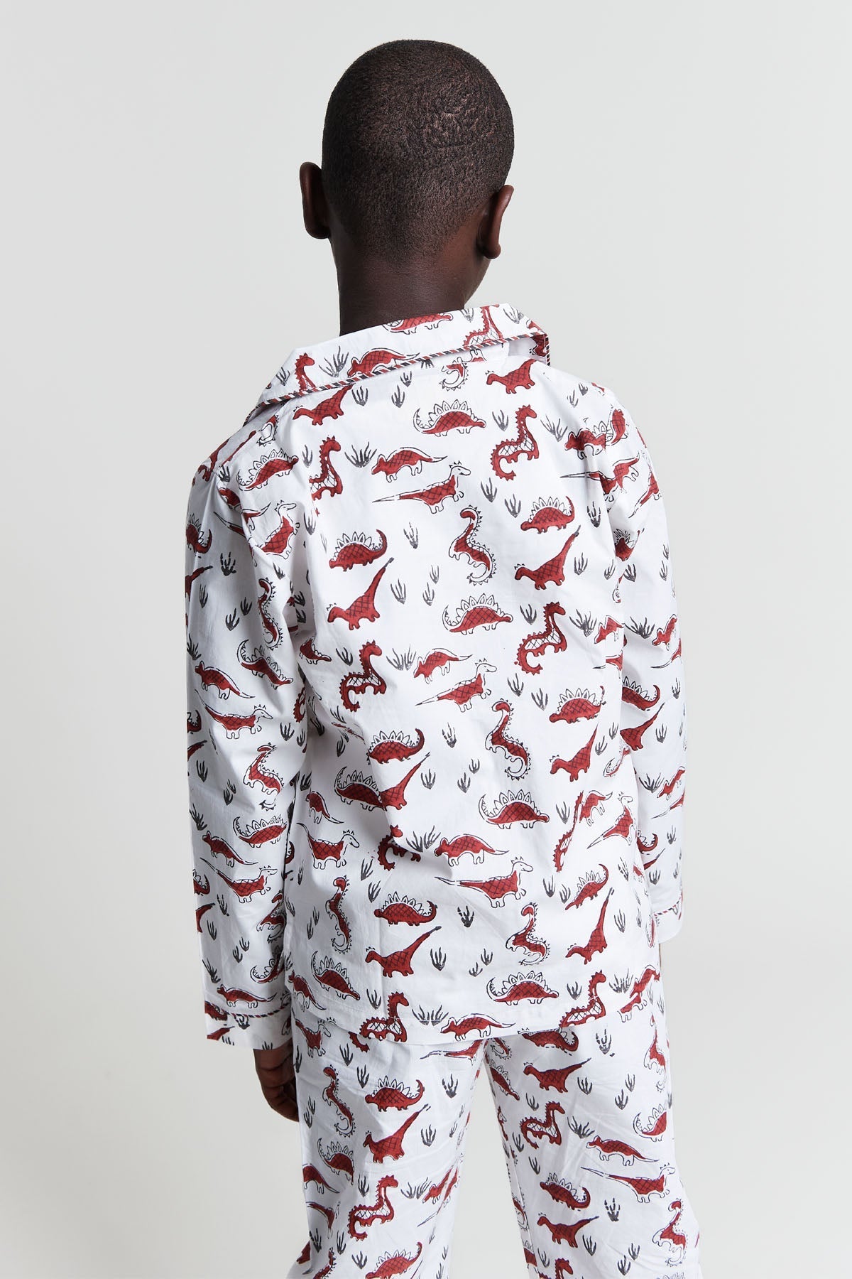 tag - a - saurus tales - organic cotton kids pyjama set - Kutti Lulu