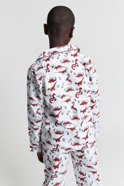 tag - a - saurus tales - organic cotton kids pyjama set - Kutti Lulu